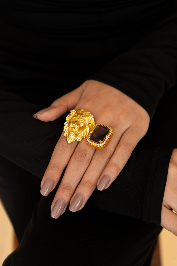 LAVENDER LEO RING
