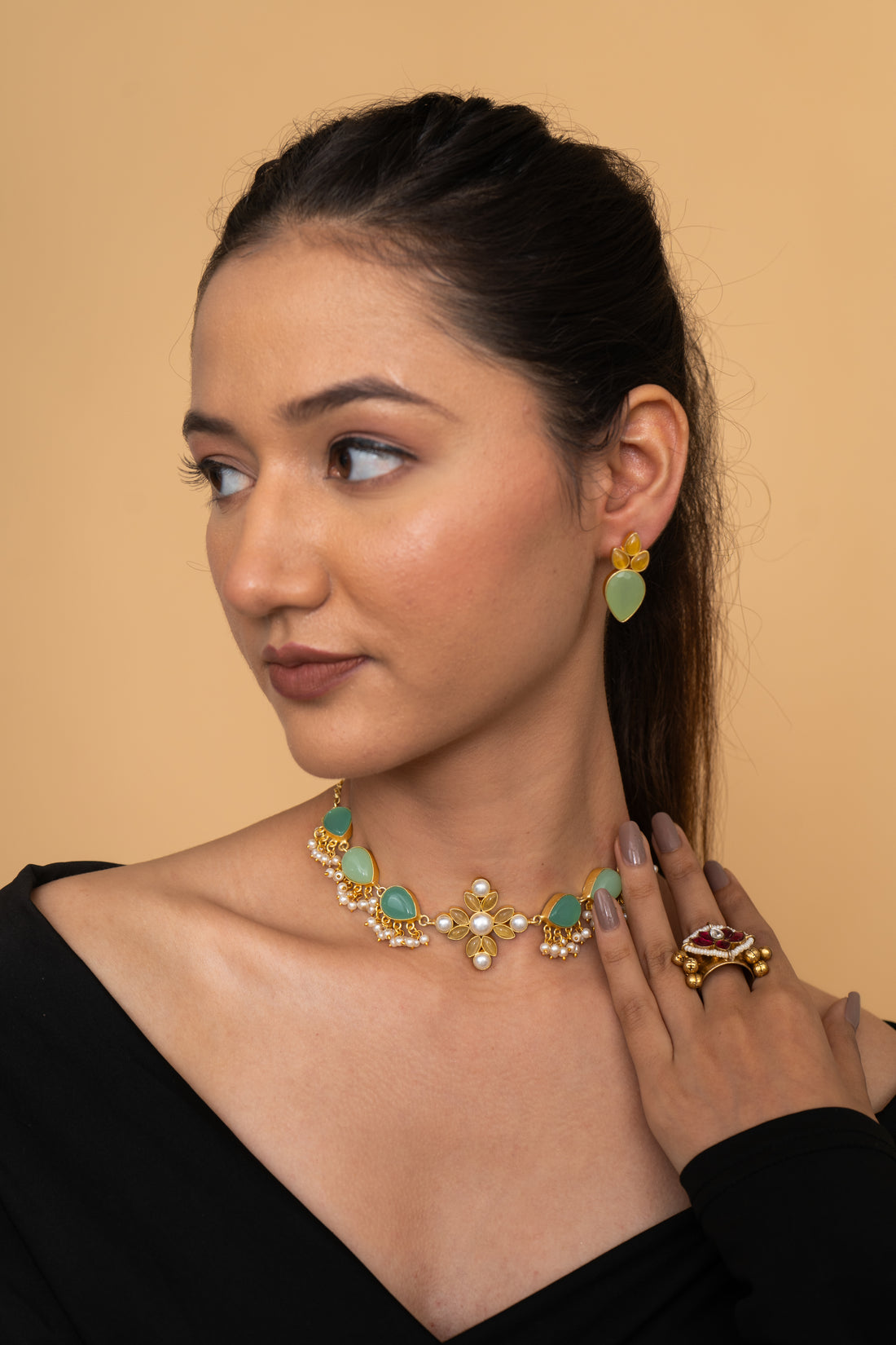 ORCHID NECKLACE SET