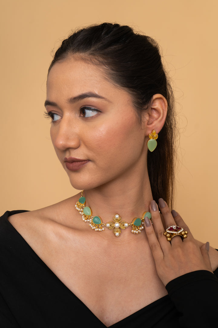 ORCHID NECKLACE SET