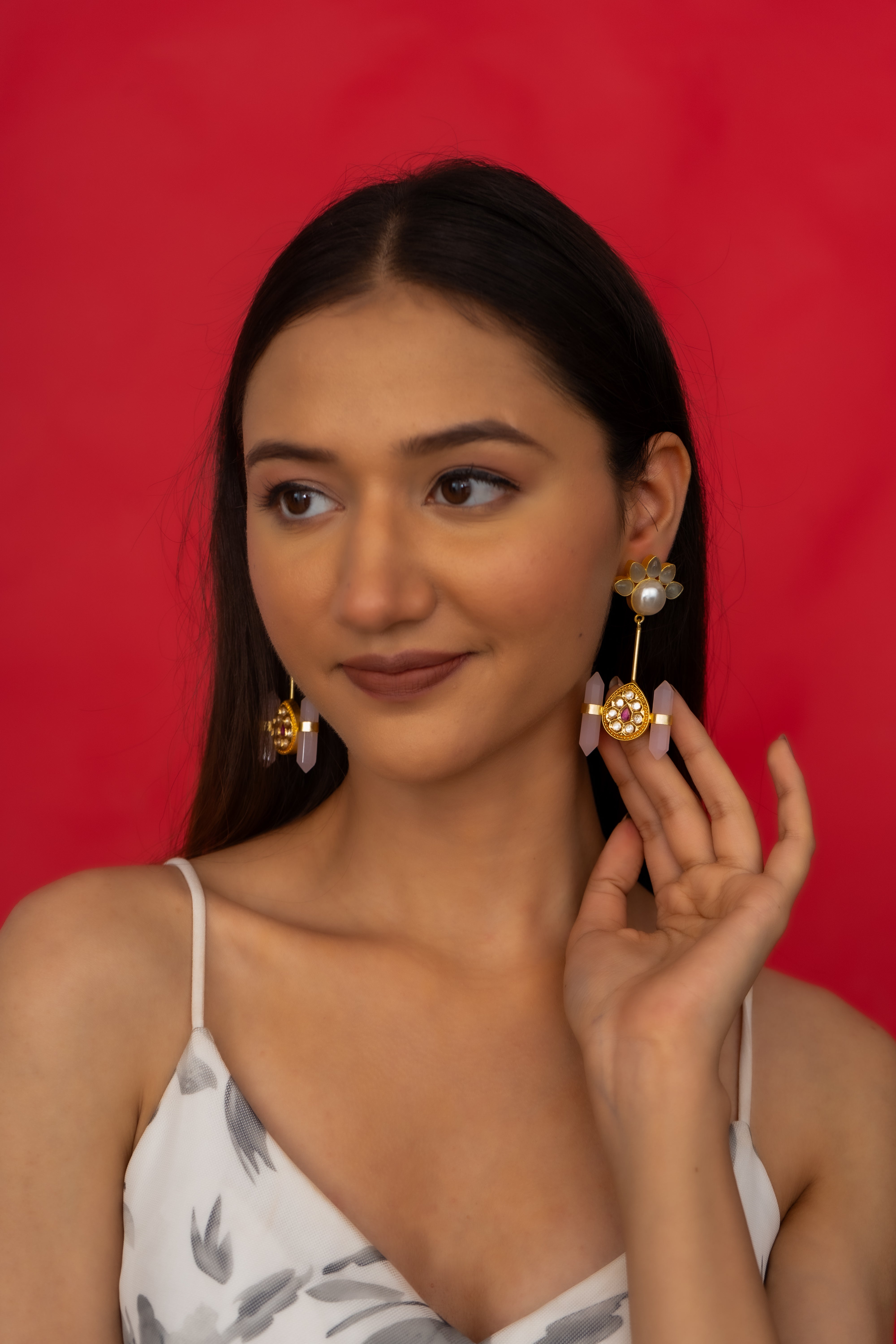 FANCY FLOWER EARRING