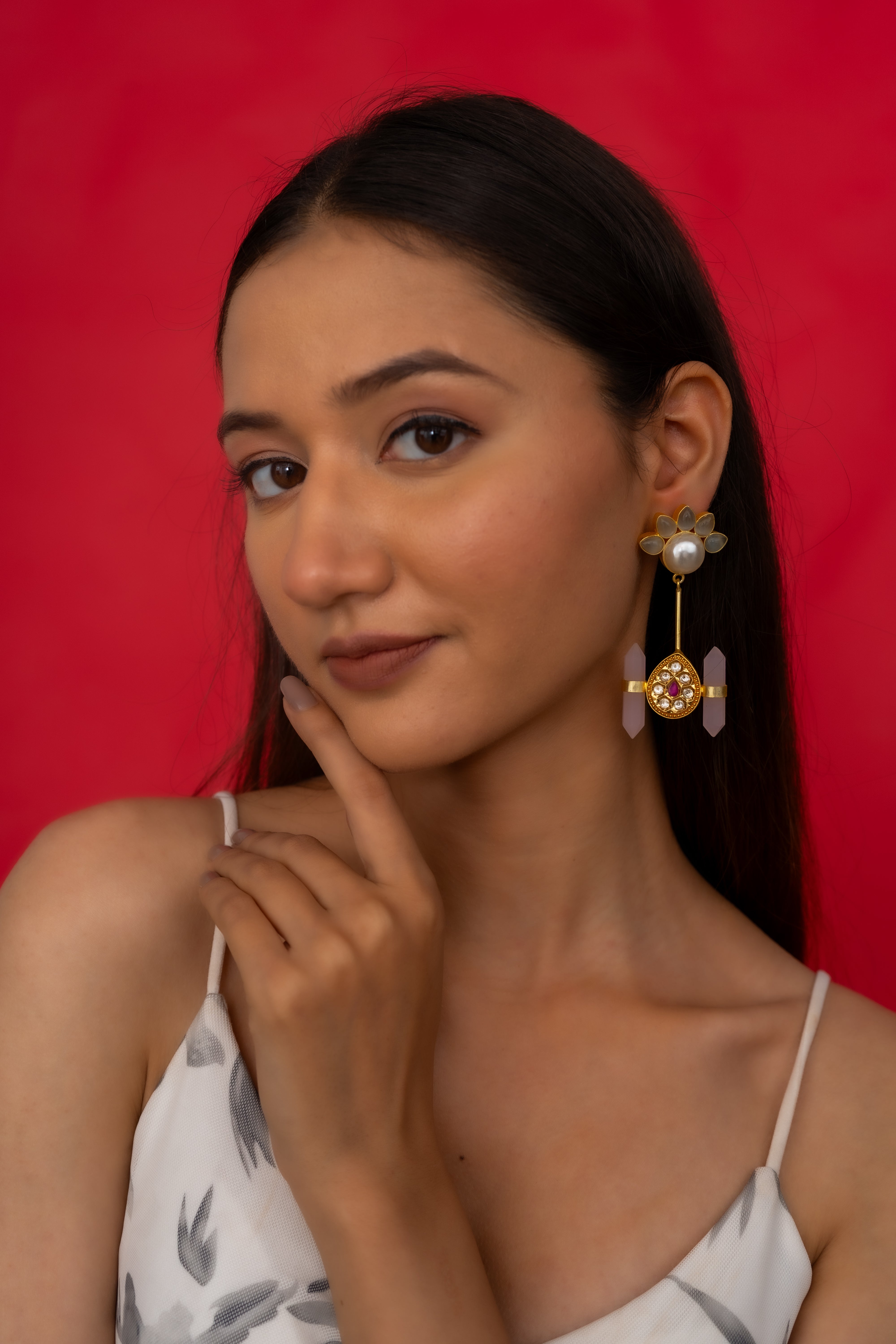 FANCY FLOWER EARRING