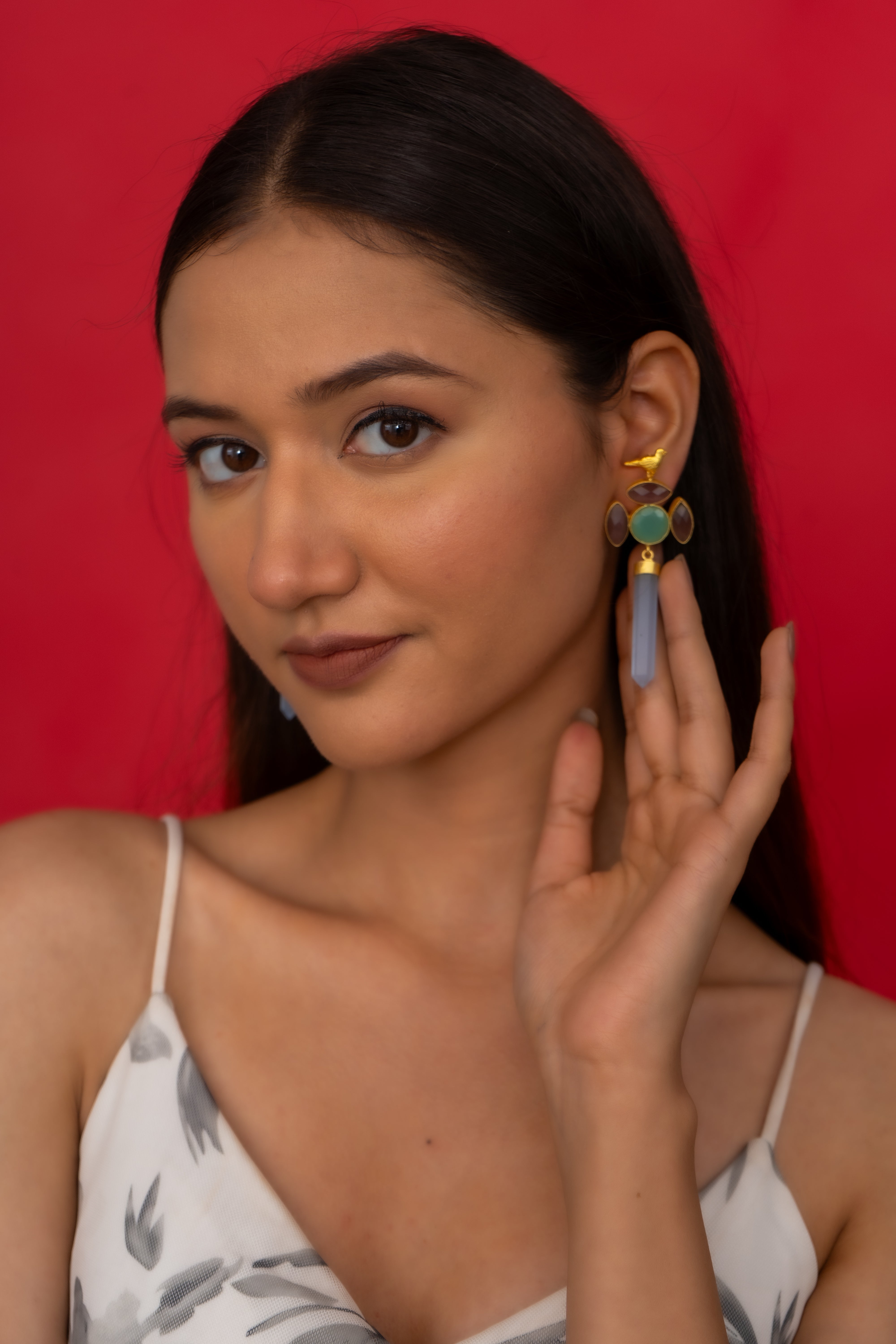 GOLD GEOMETRIC EARRING