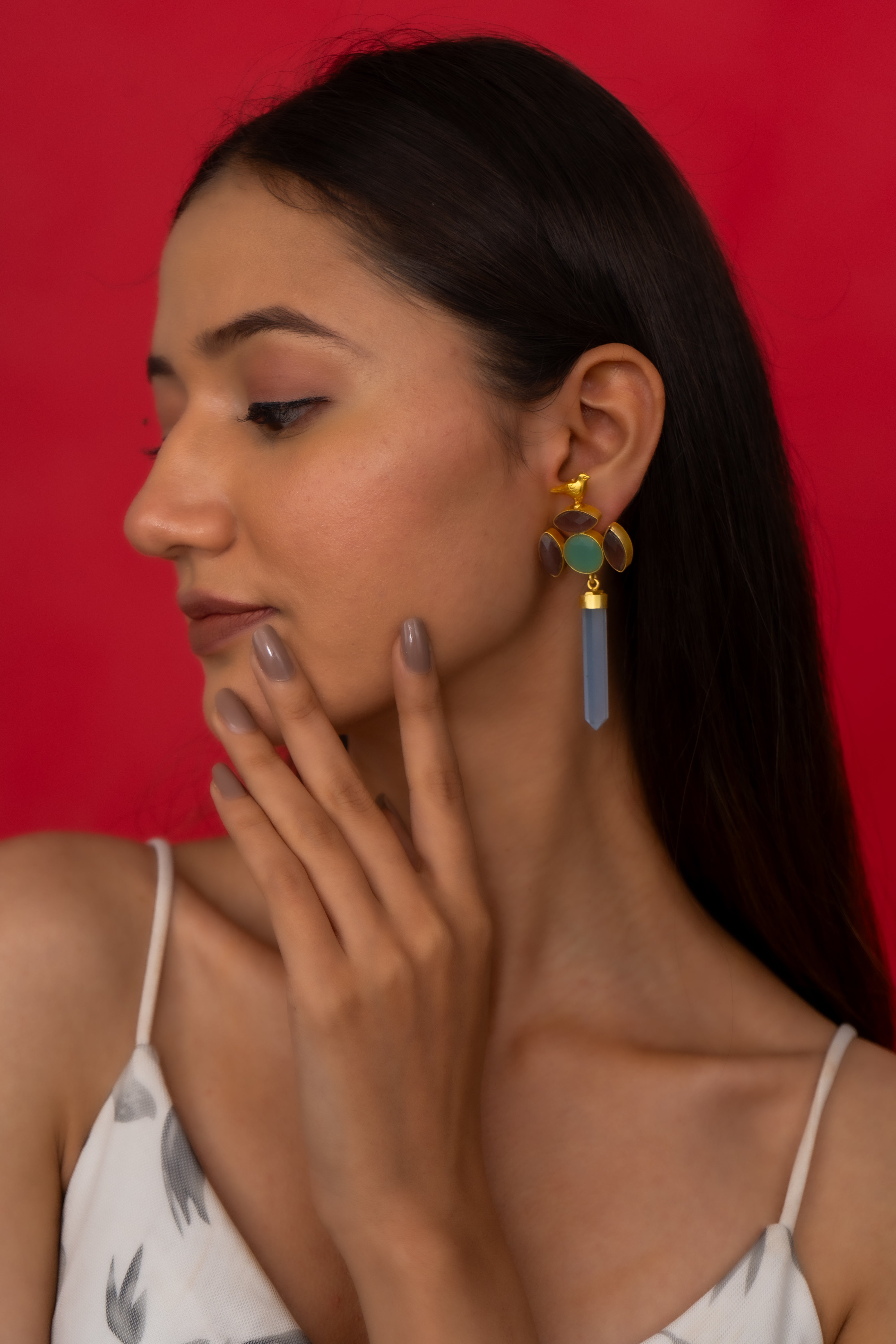 GOLD GEOMETRIC EARRING