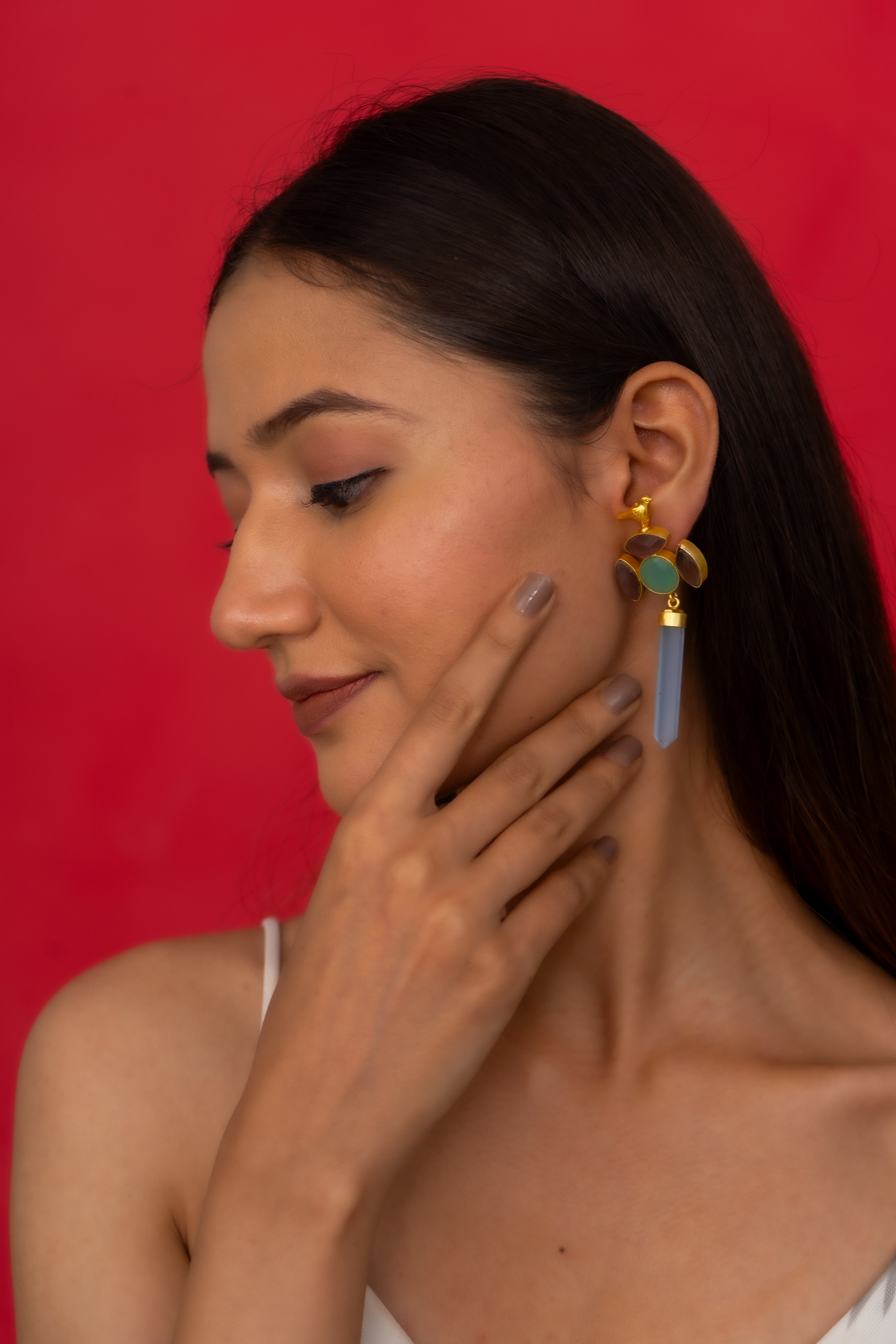GOLD GEOMETRIC EARRING