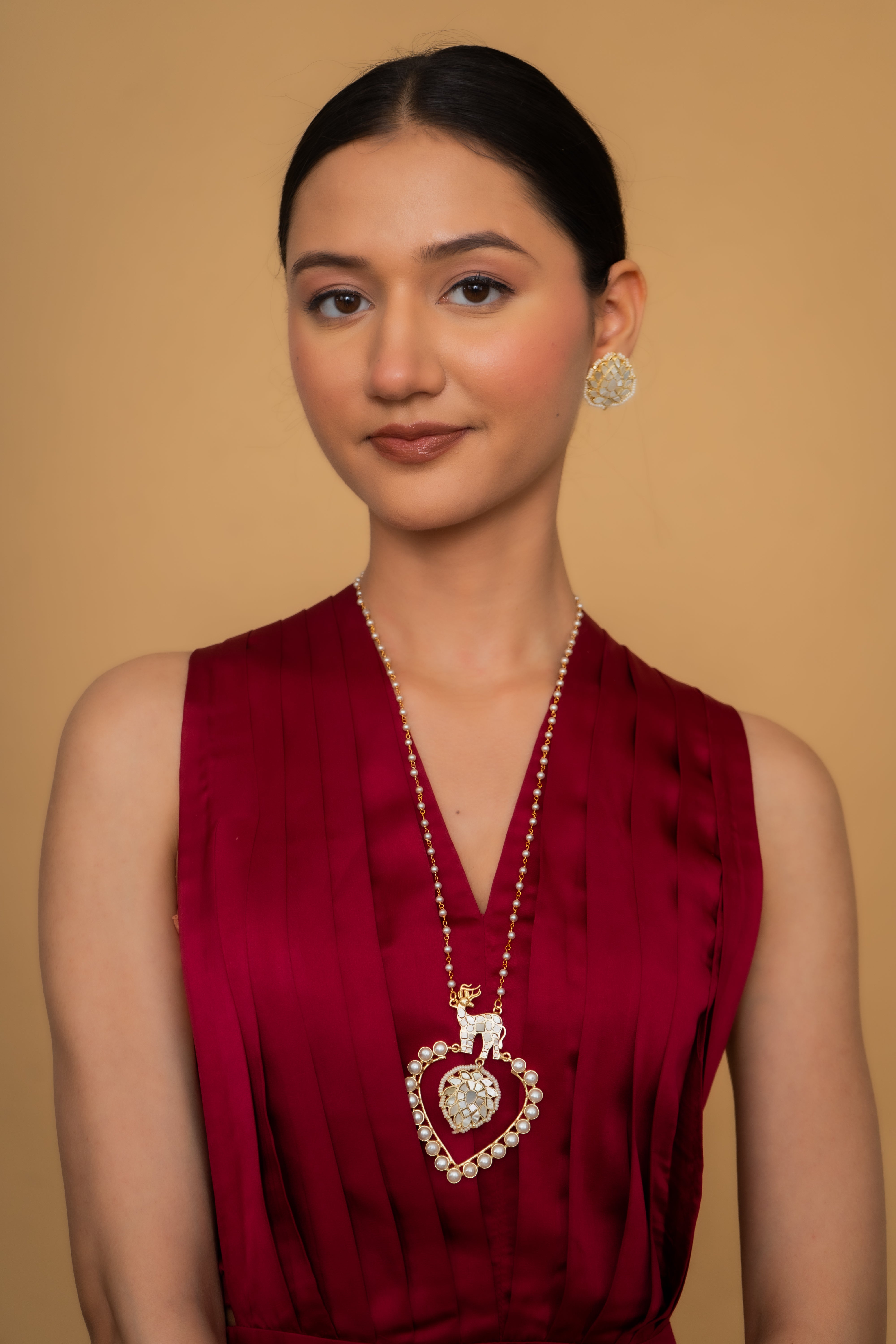 DEER HEART NECKLACE SET