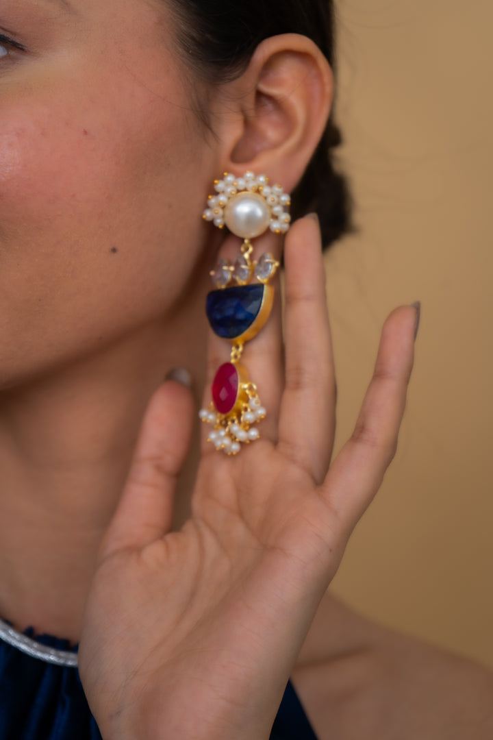 DUSTY ROSE EARRING
