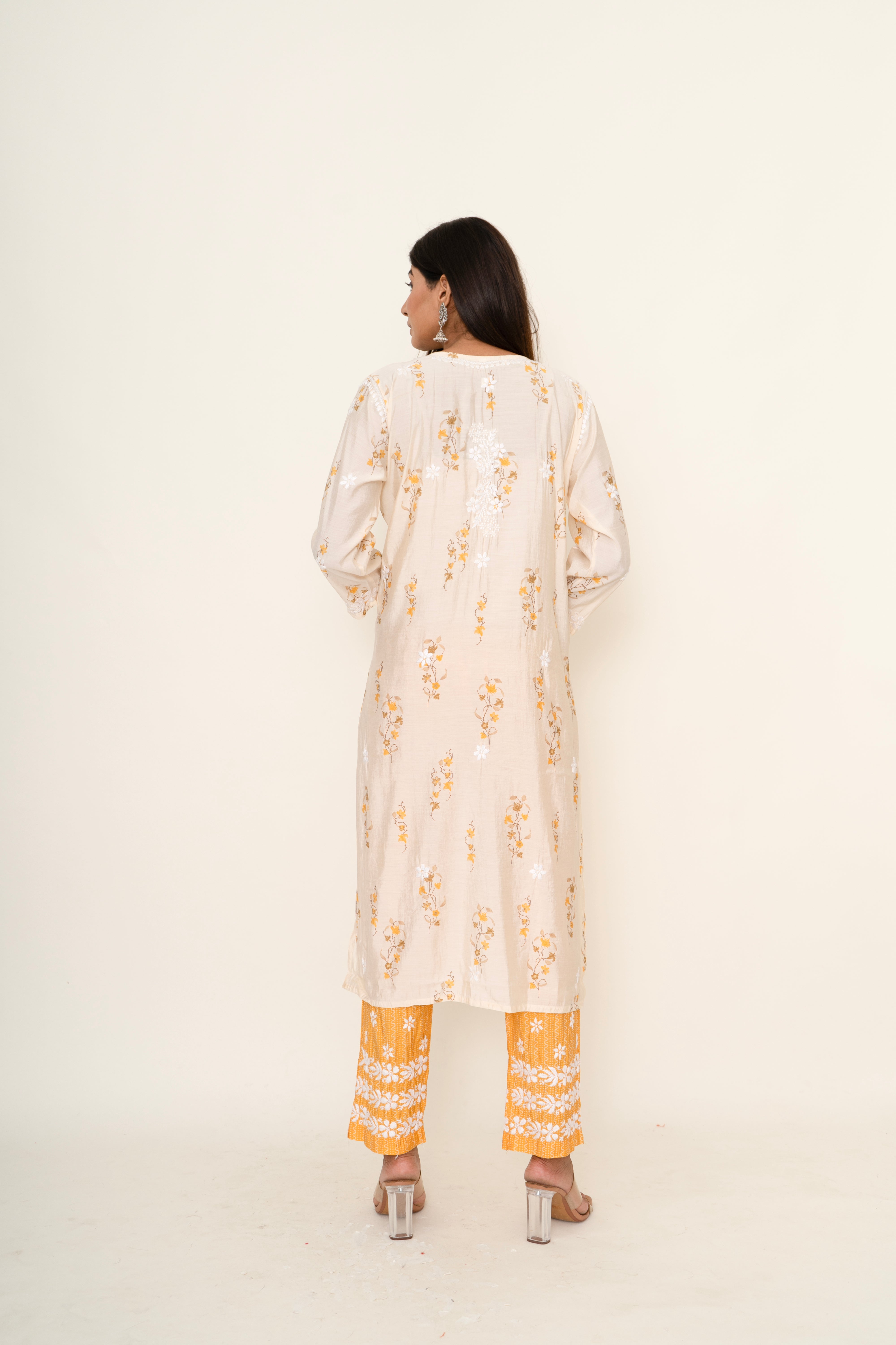 cotton chikankari co-ord set