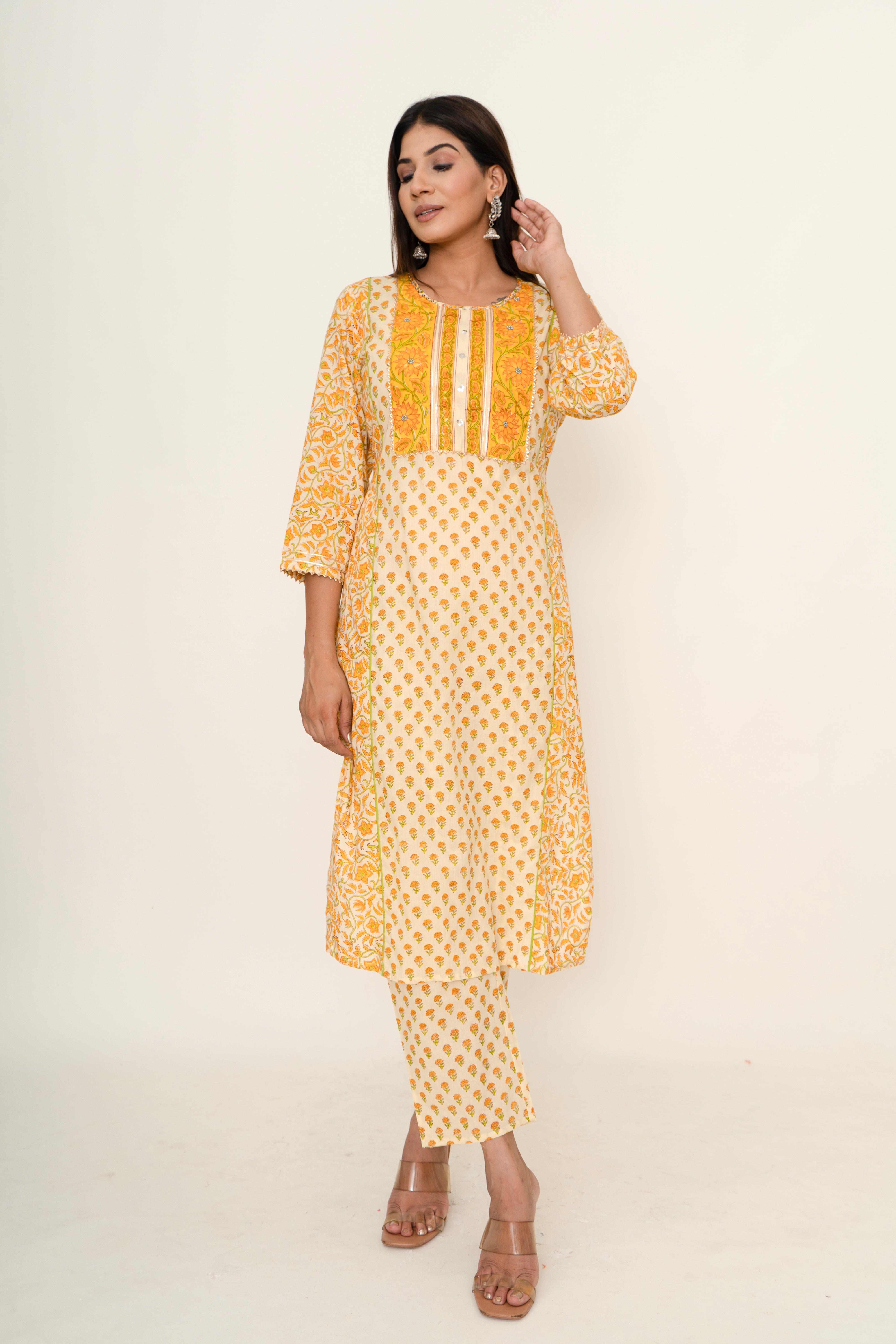 cotton printed co-ord set