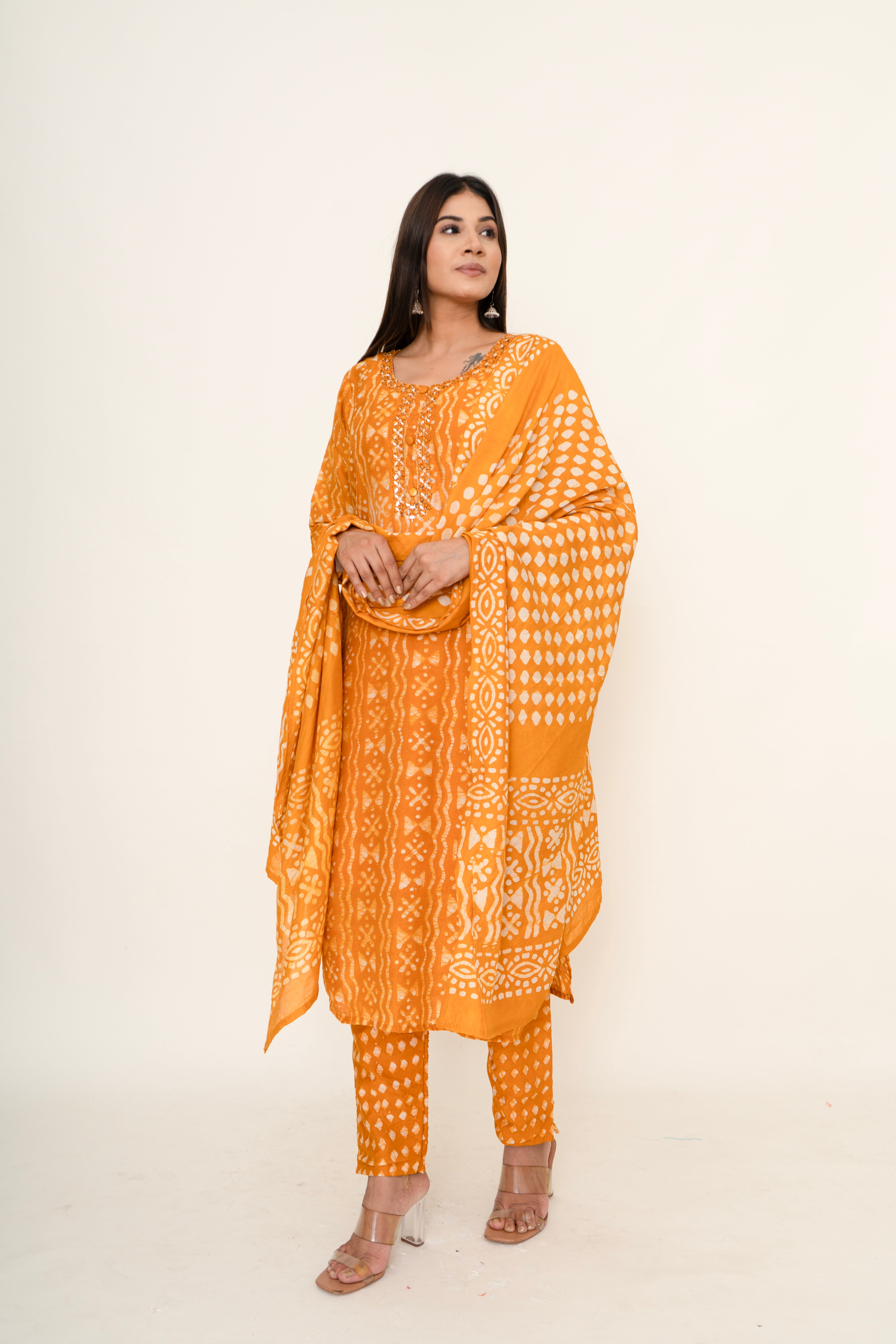 cotton printed suit set