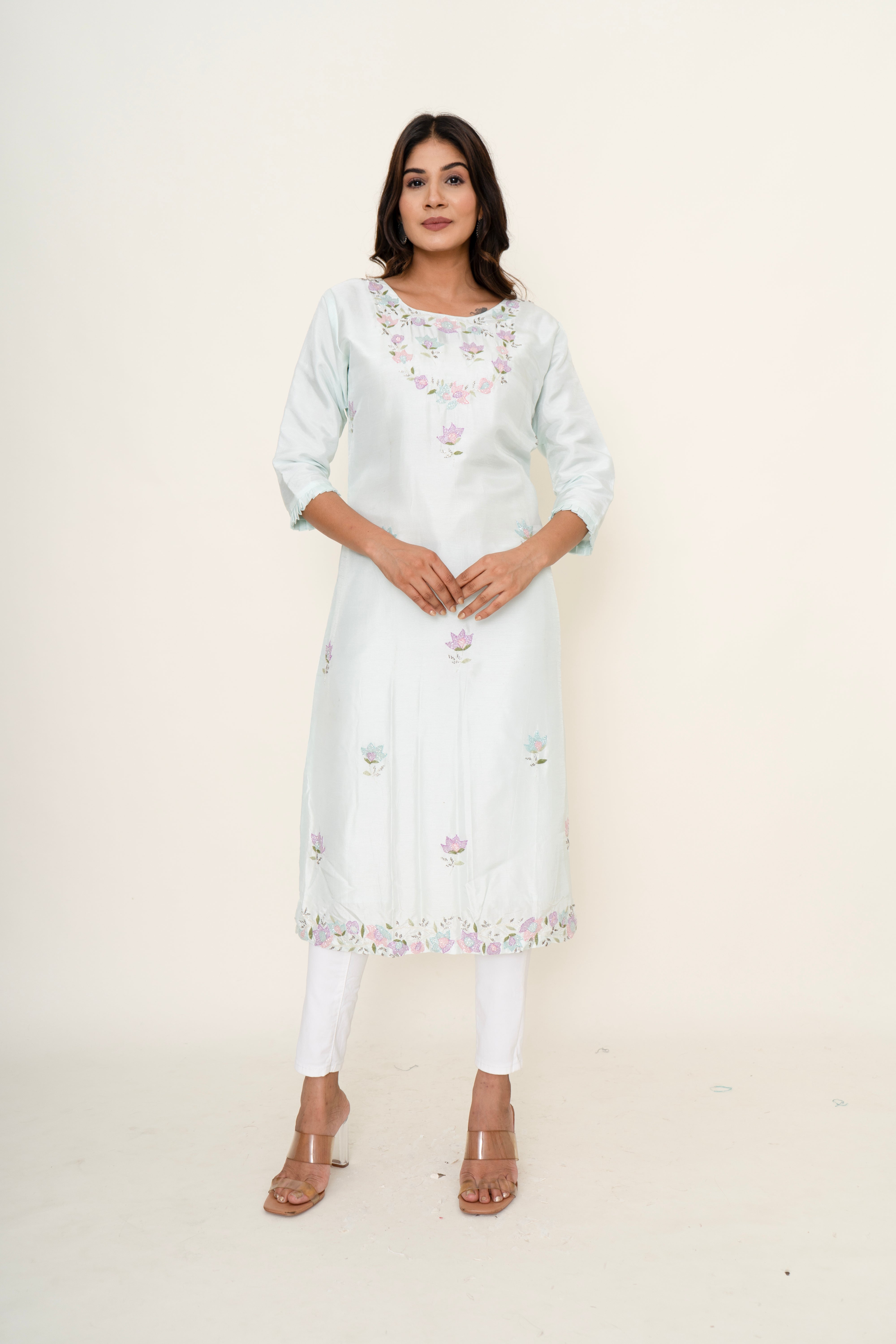 cotton silk kurta