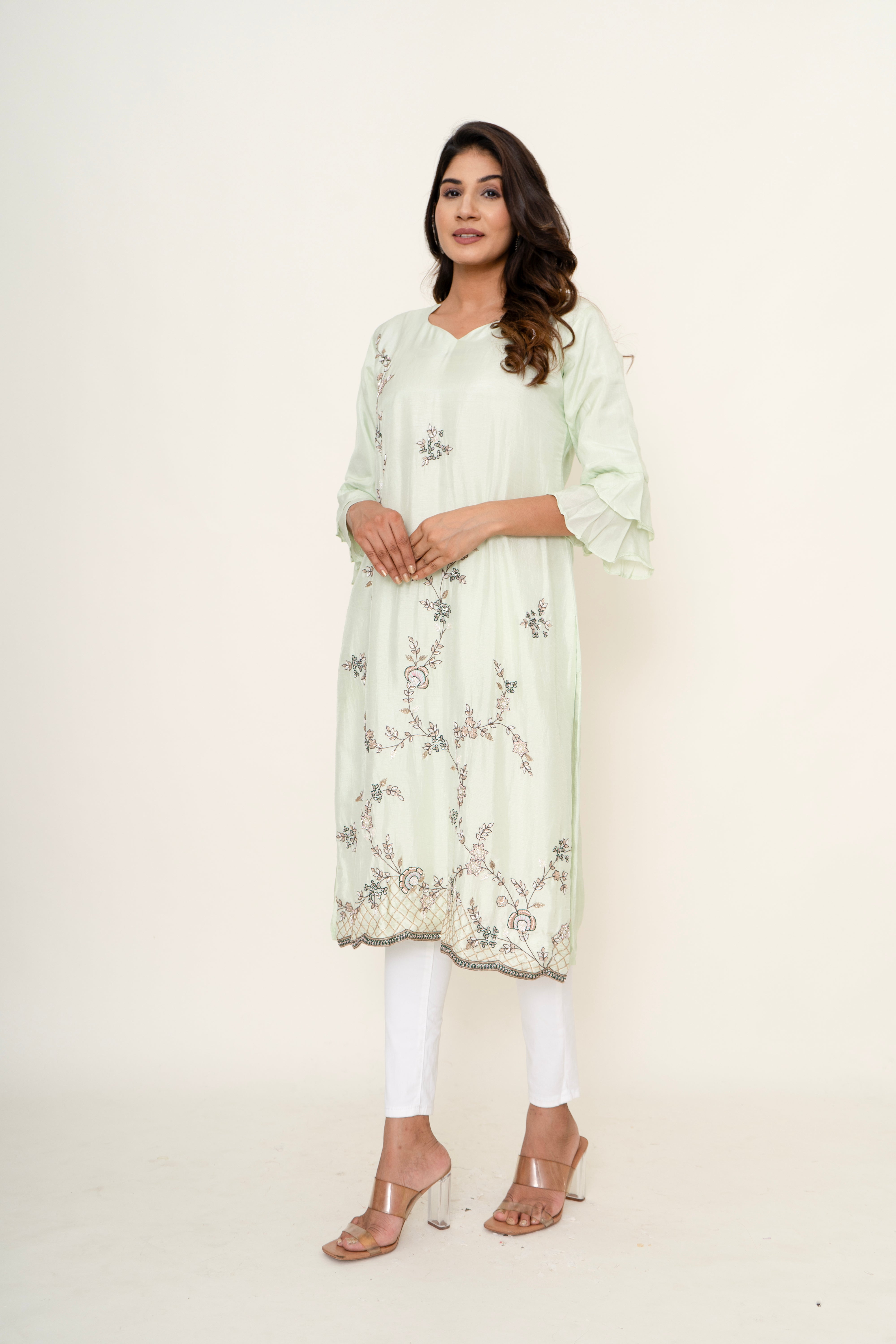 cotton silk kurta