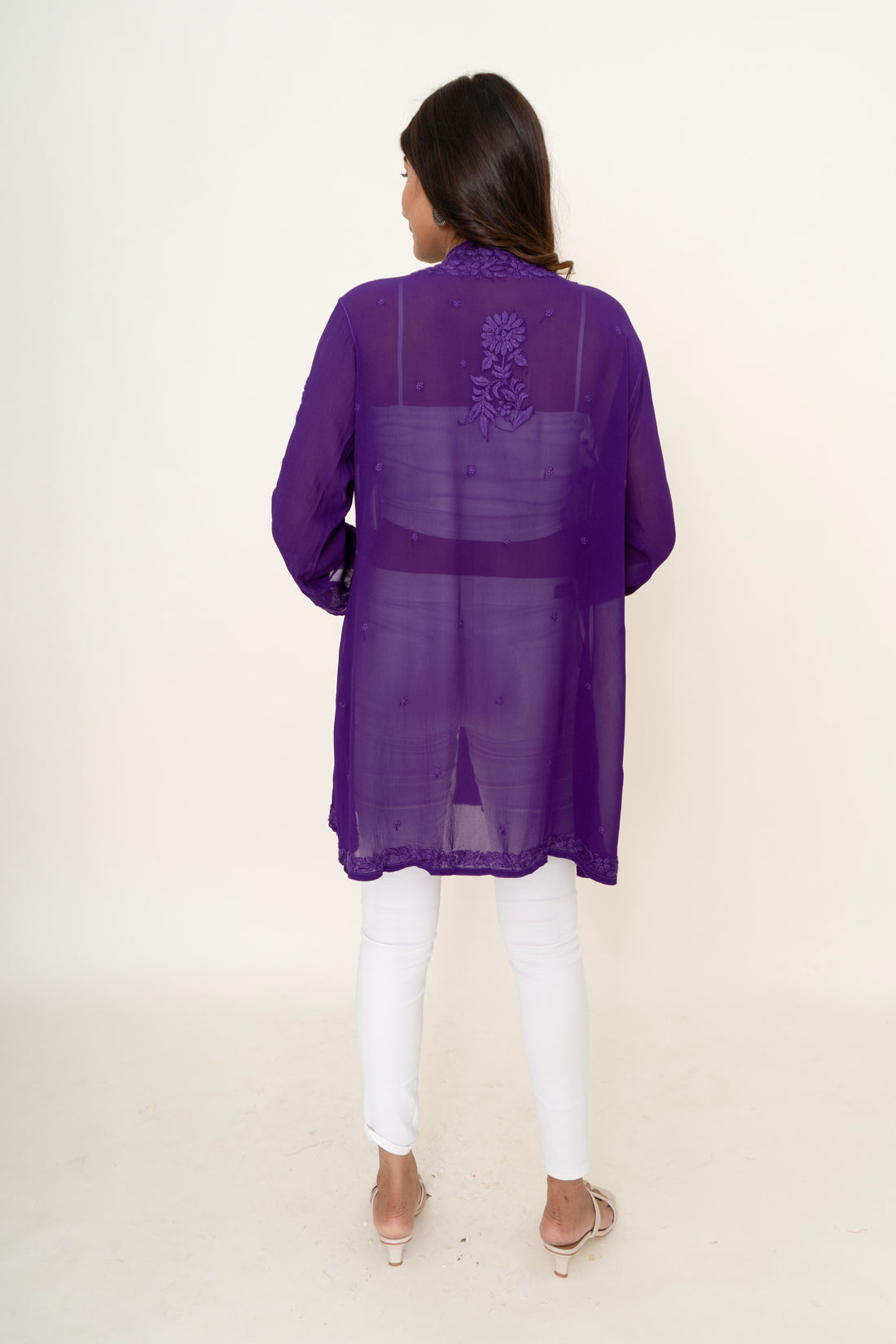 Chikankari shrug