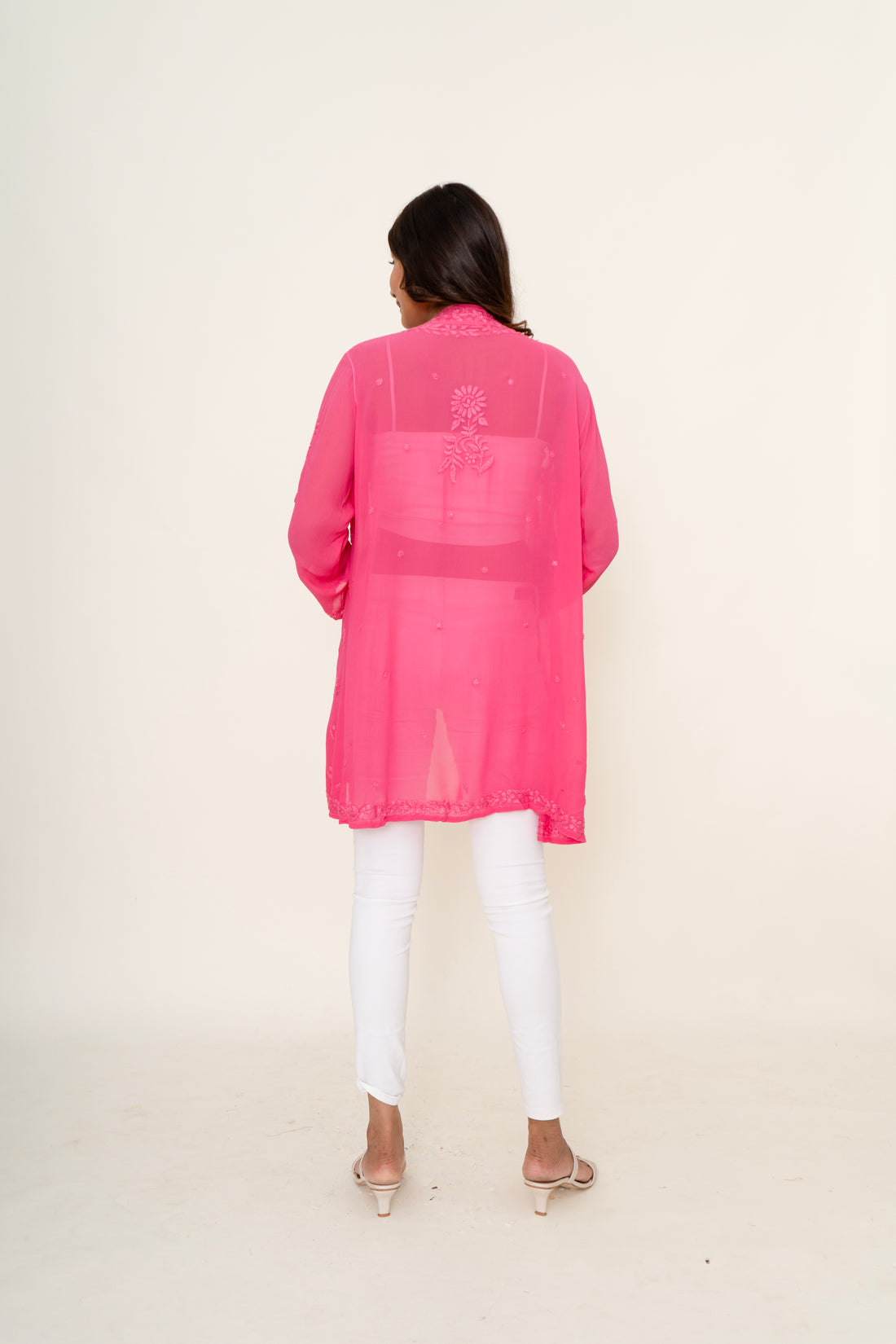 Chikankari shrug