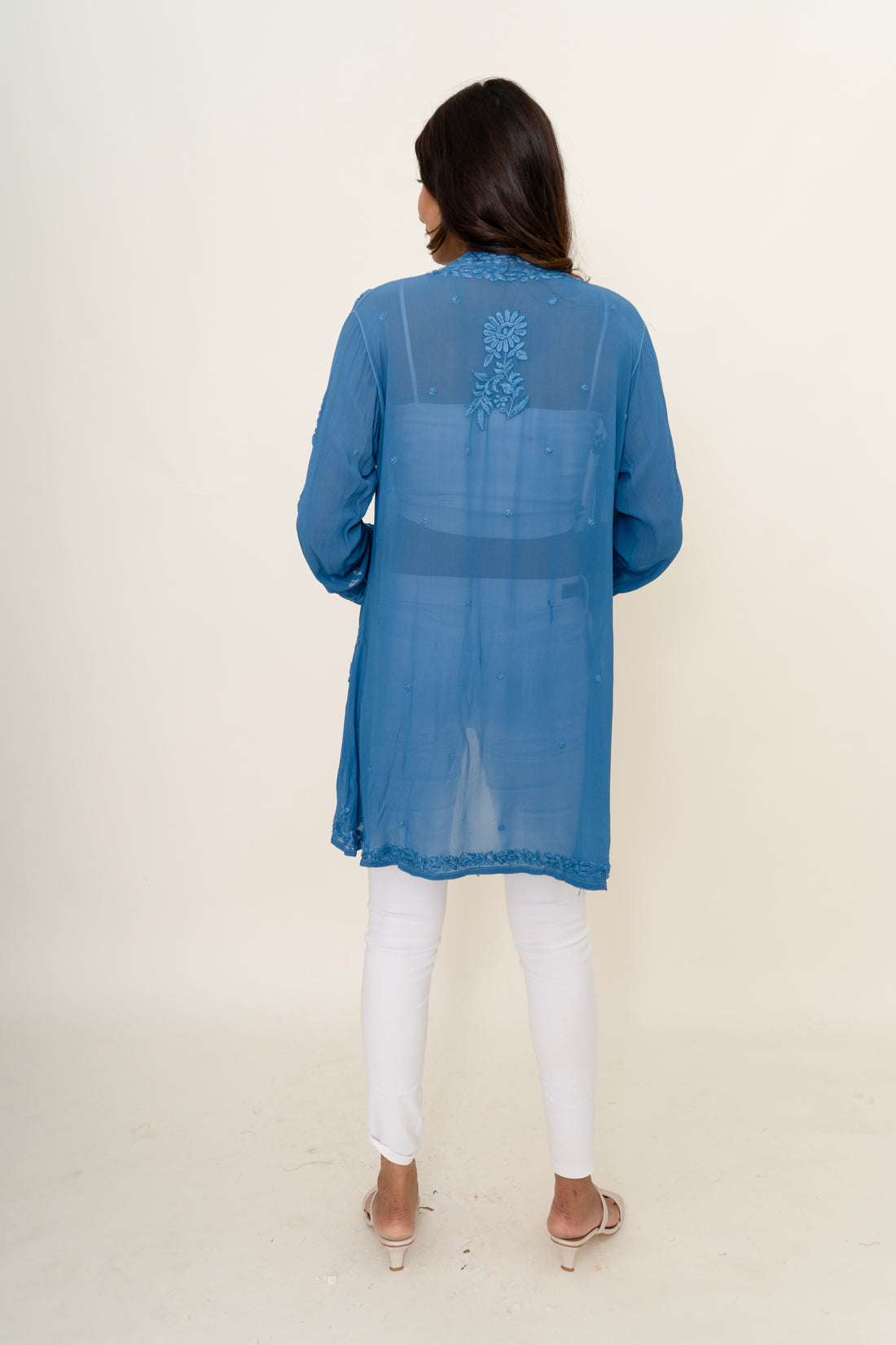 Chikankari shrug