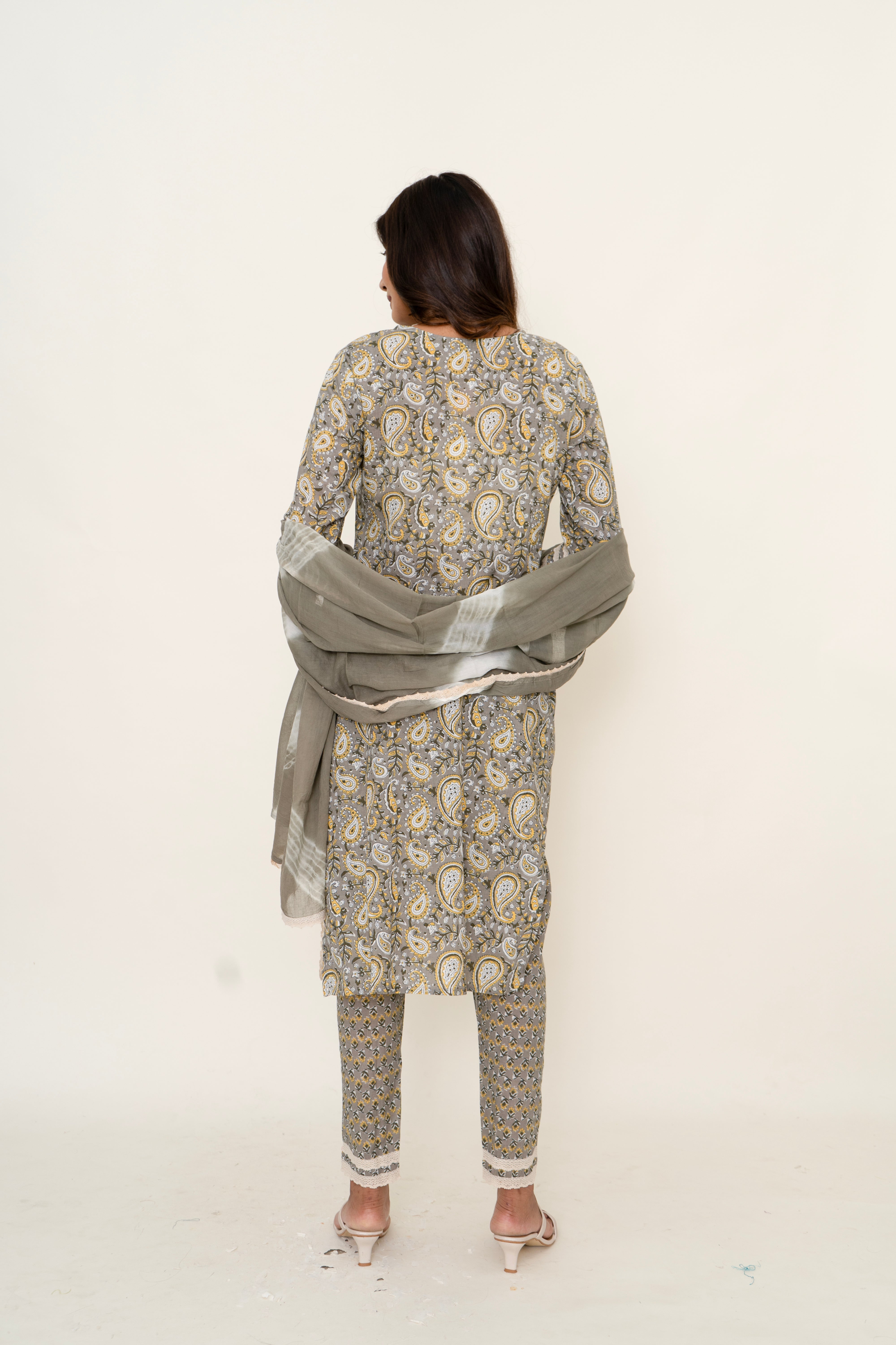 Green cotton suit set