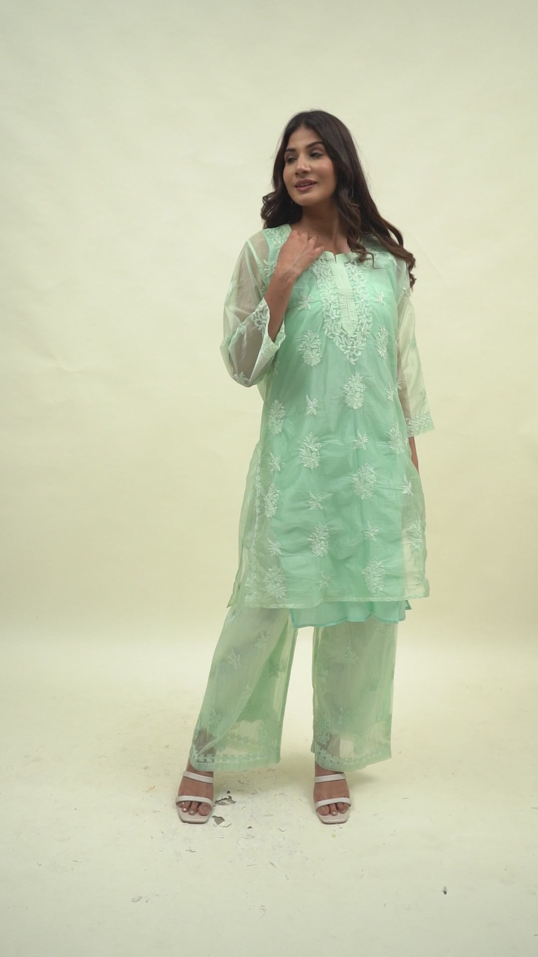 Chikankari co-ord set