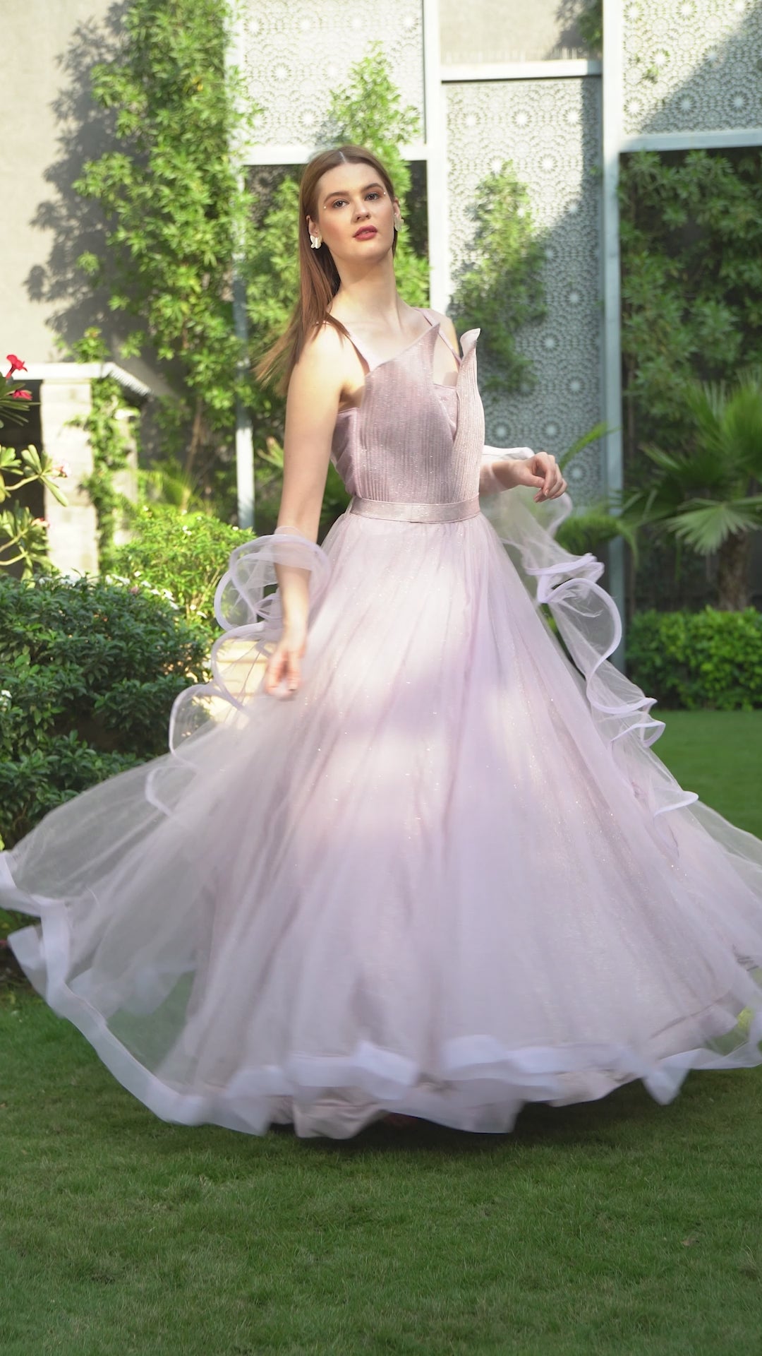 Lavender Cocktail Gown