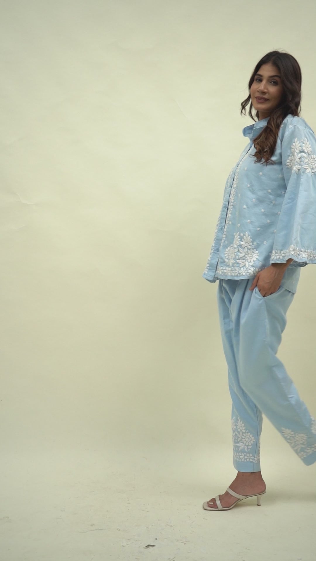 chikankari co-ord set