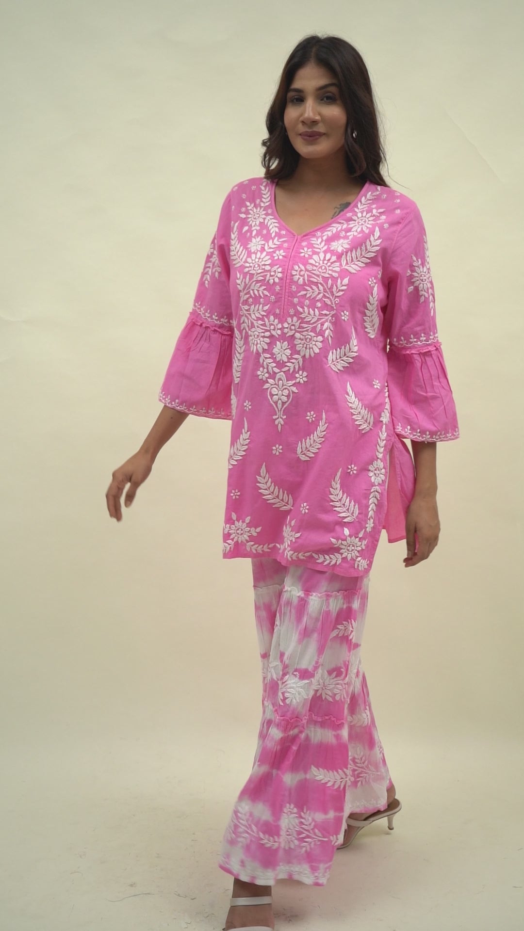 Chikankari sharara suit set